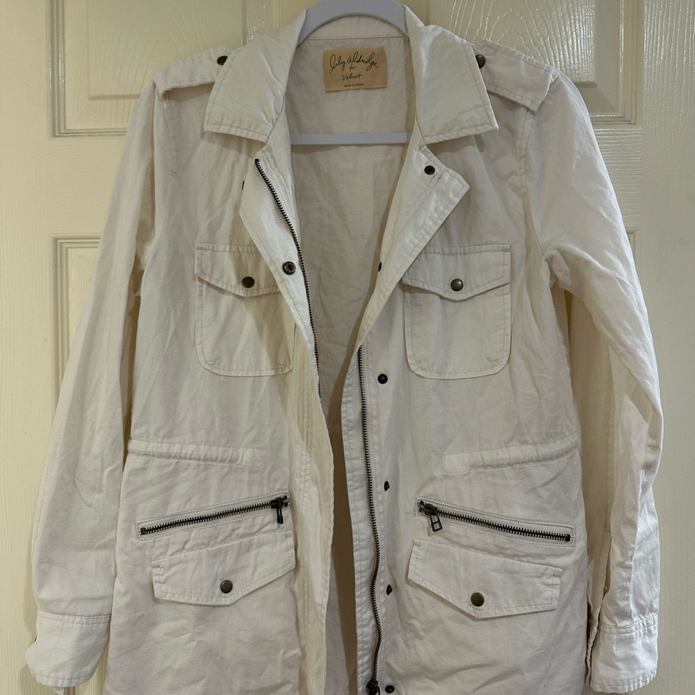 Lily Cream Utility Jacket with Pockets